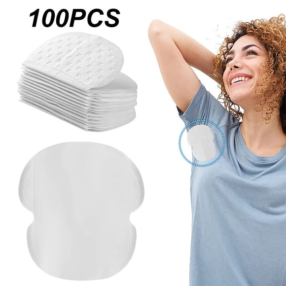 Fiudx Almohadillas Absorbentes En Axilas, Suaves y Transpirables, Desechables E Inodoras, para Uso Diario En La Oficina, Ideales En Hombres y Mujeres, 100 Unidades En Larga Duración.