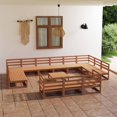 thumbnail image 1 of vidaXL 14 Piece Garden Lounge Set Solid Pinewood, 1 of 4
