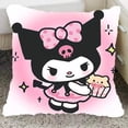 thumbnail image 2 of Funda de almohada Sanrio con dibujos animados, funda de cojín para sofá de anime bidimensional Kuromi Melody, decoración del hogar para habitación femenina, regalo de cumpleaños, 2 of 5