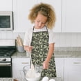 thumbnail image 4 of Pixel Green Camo Digital Pattern Kids Aprons for Girls and Boys,Adjustable Neck Strap Toddler Aprons for Kids Cooking Baking, 4 of 6
