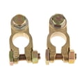 thumbnail image 2 of LOVIVER 2 Pieces Gold Battery Terminals Connectors Clips Clamps for Car Truck Motorcycle, 2 of 7