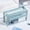 Blue, variant on Meiiso Four-Layer Transparent Pencil Case In Blue, Kawaii Cute Aesthetic High Capacity Transparent Design Pen Bag Pencil Case Pencil Holder Tpu Material