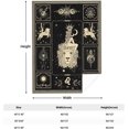 thumbnail image 2 of Yibo Constellation Blanket Astrology Sign Blanket Witchy Room Decor Soft Blanket Birthday for Women Men, 2 of 7