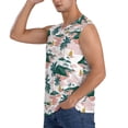 thumbnail image 3 of Daiia Hawaii Palms Printed Men's Tank Tops,Casual Soft Sleeveless Gym Muscle Shirts Bodybuilding Tee-X-Large, 3 of 8