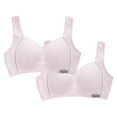 thumbnail image 2 of ATOGUTA 2 Pack Bra for Teen Girls Size 8-15 Crop Cami Training Bras for Girls Seamless Bra Design Pink, 2 of 6