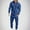 Blue, variant on YLSDY Men's Fleece Lined Hooded Jumpsuit Zip Up One Piece Pajamas Playsuit Jogger Sweatsuit Overall Romper Army Green 10