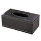 thumbnail image 1 of Cubierta de caja de pañuelos de cuero rectangular y carrito, almacenamiento organizador de escritorio, 1 of 5