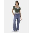 thumbnail image 2 of No Boundaries Wide Leg Utility Jeans, 30.5” Inseam, Women’s, 2 of 6