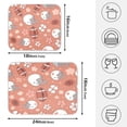 thumbnail image 4 of Flower Football Helmets Pattern Drying Dish Mat Quick Drying Absorbent Soft Durable for Kitchen 18" x 24", 4 of 10