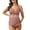 Pink, variant on Attraco High Waisted Maternity Swimsuit Shoulder Straps Bikini Set Deep V Neck Pregnancy Bathing Suits Push Up Two Piece Swimwear