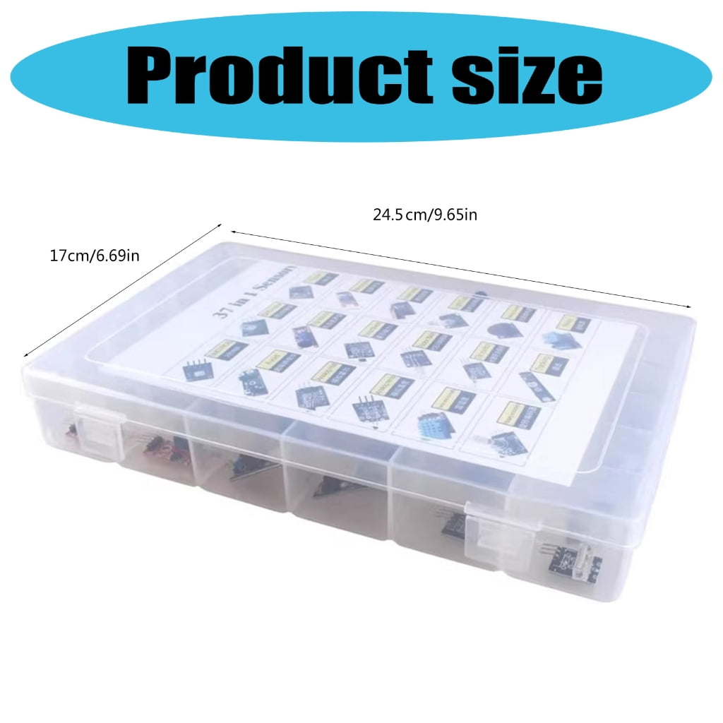 Complete Sensorings Starter Kits With 45 Essential Module For Robotics Coding Projects Contains Humidity Infrareds LED F