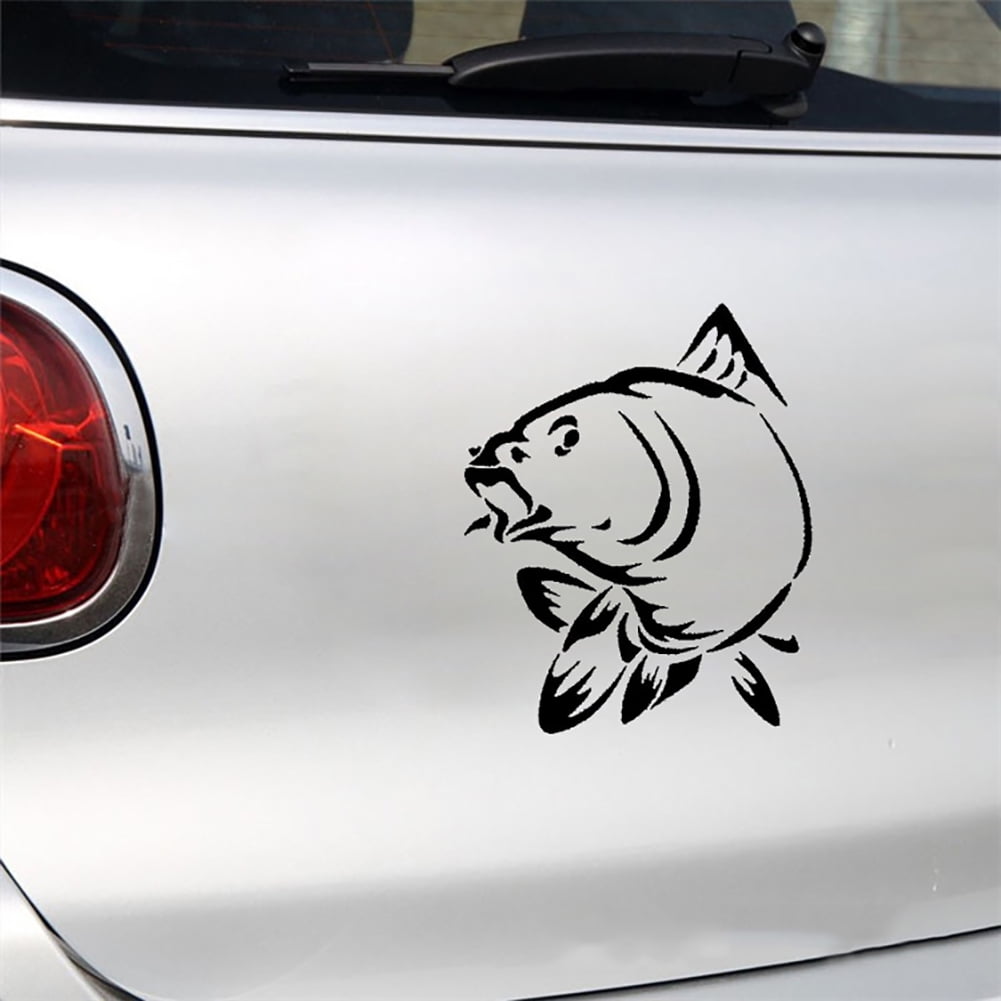 Walbest Universal Car Stickers - Waterproof Carp Fishing Auto
