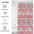thumbnail image 2 of Elephant Cute Pattern Shower Curtain for Bathroom Shower Curtain Set with 12 Hooks Waterproof Fabric Bath Curtain for Bathtub Restroom Decor, 72 X 72 in, 2 of 6