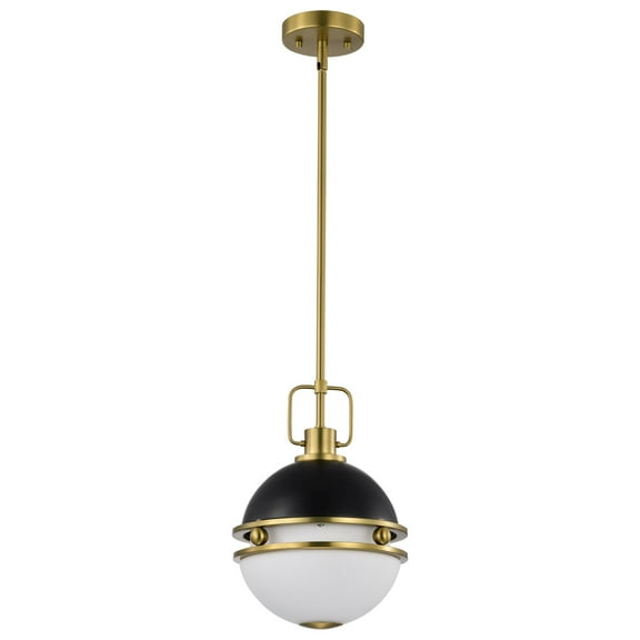 60/7876-Nuvo Lighting-Everton - 1 Light Pendant-13.25 Inches Tall and 10 Inches Wide-Matte Black Finish