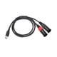 thumbnail image 2 of Cable auxiliar Cable amplificador Cable de audio Cable de audio estéreo Cable USB a 2 XLR 3M, 2 of 9