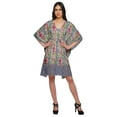 thumbnail image 2 of Moomaya Robe Courte de Caftan de Plage, Robe de Couverture Imprimée, Kaftan pour Femmes, Tenue de Plage, Couverture, 2 of 4