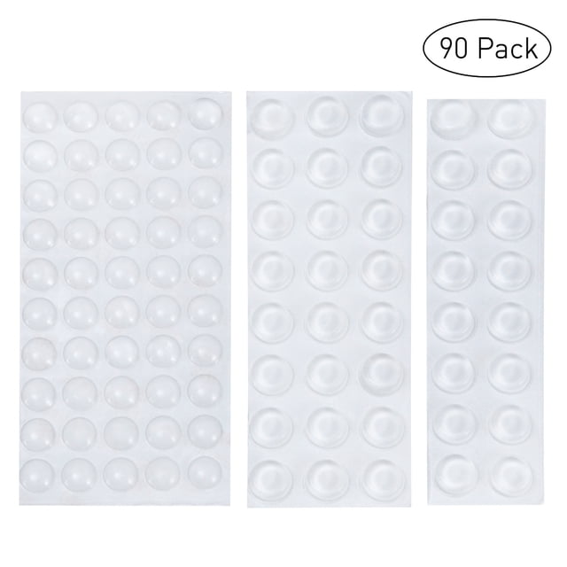 OULII Pare-Chocs Adhésifs en Silicone Transparent 90 Pcs