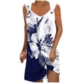 thumbnail image 1 of Vestido de Verano para Mujeres, Moda Color Sólido Bolsillo sin Mangas Vestido Casual Cuello en V Hecho de Poliéster Ligero para Primavera Verano, Vestido de Verano Casual, 1 of 5