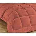 thumbnail image 4 of 3 Piece New Fluffy Pattern Comforter Set, 800 TC, 100% Egyptian Cotton, Super King Size Brick Red Solid, 4 of 6