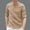 Khaki, variant on 3/4 Length Sleeve Mens Shirts Casual Stylish Stand Collar Neck Button Up Henley Shirt Summer Beach Vacation Clothes Blue L