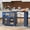 Navy Blue, variant on Homy Casa 56" Navy Blue Rolling Kitchen Island with Storage, Extendable Counter, LED Lights and Outlets