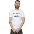 thumbnail image 2 of Friends Mens We Were On A Break Text T-Shirt, 2 of 3