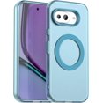 thumbnail image 1 of KOMI Magnetic Case Compatible for Google Pixel 9A Case Wireless Charging,[Compatible with MagSafe] Translucent Matte PC Thin Cover for Google Pixel 9A Phone Cases Clear 2025 Blue, 1 of 5