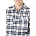 thumbnail image 4 of Buffalo David Bitton MILK Men's Twill Plaid Long Sleeve Shirt, US L, 4 of 4