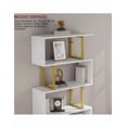 thumbnail image 4 of Simple Librero Xtellar Blanco, Estructura En Forma De S Librero Minimalista, 4 of 5