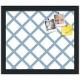 thumbnail image 2 of PinPix 14x12 Custom Cork Bulletin Board Diamond Modern Pattern Navy White Poster Board Has a Fabric Style Canvas Finish, Framed in Diamond Modern Pattern Navy White, by ArtToFrames (PinPix-1805), 2 of 5