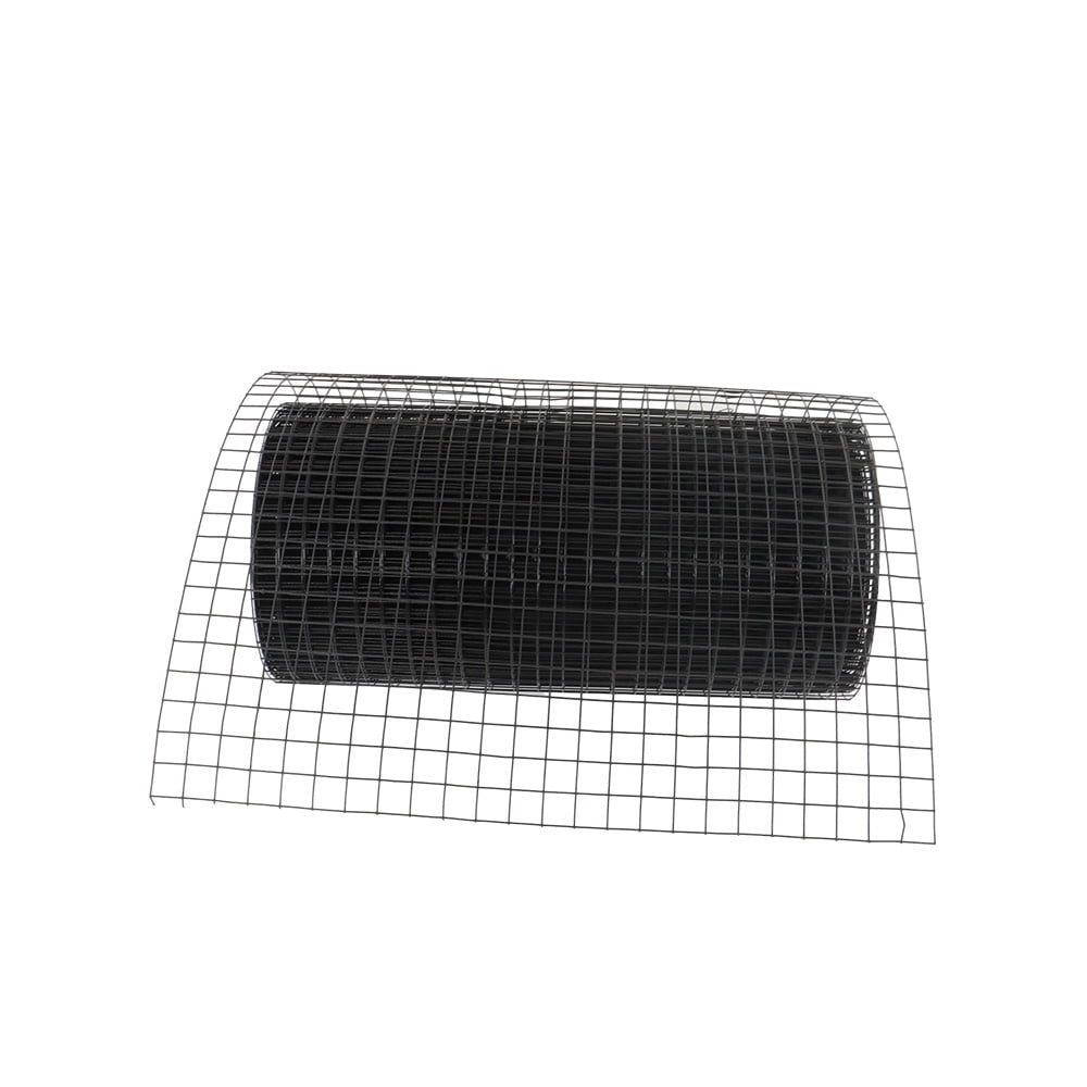 HOSTIC 24INx100FT Vinyl Coated Welded Fence Mesh 16 Gauge Hardware Cloth Wire Mesh for Poultry Garden Fencing Barrier
