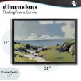 thumbnail image 4 of Stupell Industries Coastal Green Bay Breeze Black Floating Frame Canvas Art, 25 x 17, by Elara Yasna, 4 of 8
