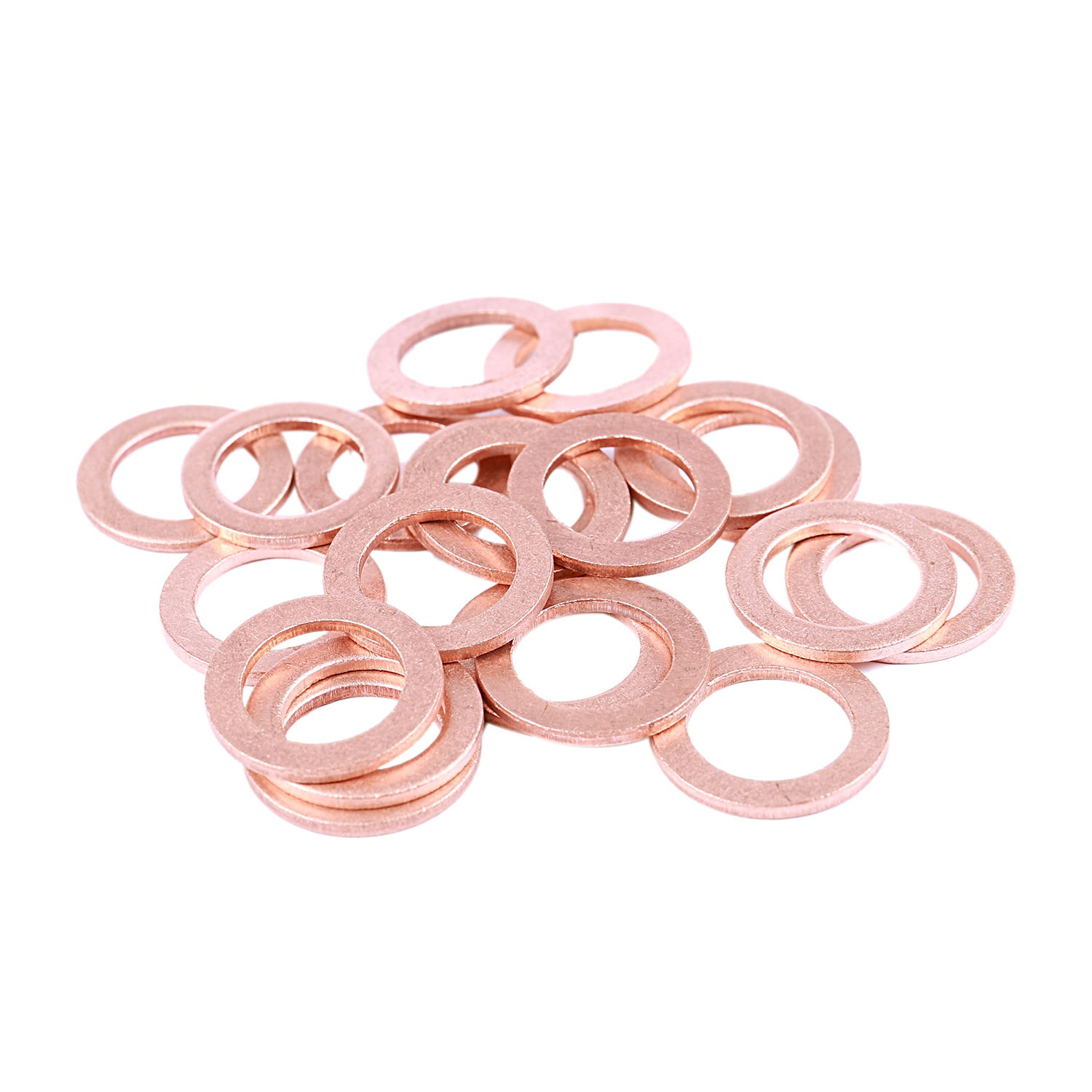 Pack of 10 Copper Washers 10mm x 14mm x 1.5mm 