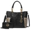 Croco Black Light Grey