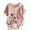 Pink C, variant on Kezqiaxn Blouses for Women Dressy Casual Summer Short Sleeve Crew Neck Work Button Up Shirt Plus Size Tops