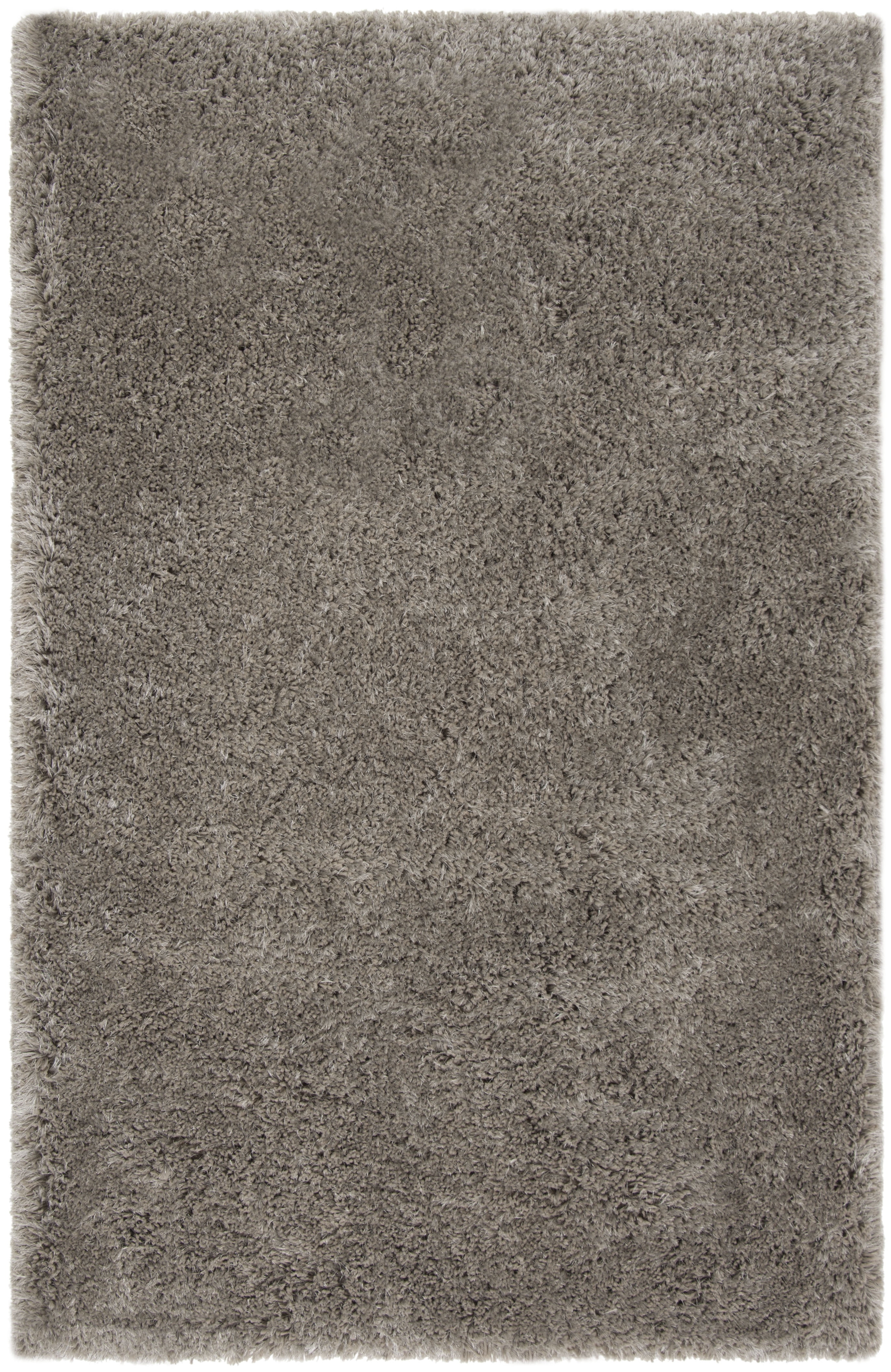 SAFAVIEH Toronto Kameron Solid Polyester Shag Area Rug, Grey, 4' x 6'
