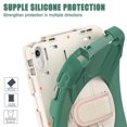 thumbnail image 3 of Allytechgroup Heavy Duty Tablet Case for Apple iPad A16 11th Generation 11" 2025 / iPad 10th Generation 10.9" 2022, Shockproof Case with Rotating Stand, Hand Strap, and Detachable Shoulder Strap, 3 of 11