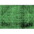 thumbnail image 1 of Ahgly Company Indoor Rectangle Abstract Emerald Green Modern Area Rugs, 2' x 5', 1 of 4