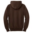 thumbnail image 6 of Sport-Tek F282 Mens Super Heavyweight Full-Zip Hooded Sweatshirt, Brown - Small, 6 of 6