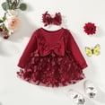 thumbnail image 5 of OJSFQUFP Girls' Dress Elegant Cute Skin Friendly and Comfortable Ribbed Top with Bow Tie Mesh Dress, 5 of 9