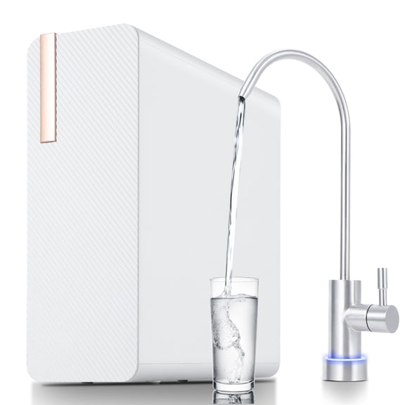 GIMMYFIVE 600 GPD Tankless Reverse Osmosis Water Filter System, Under Sink RO Filtration, 7-Stage, 2:1 Pure to Drain, Smart Faucet, NSF Certified