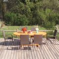 thumbnail image 1 of vidaXL 7 Piece Garden Dining Set Poly Rattan Brown, 1 of 5