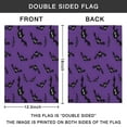 thumbnail image 4 of Purple Halloween Black Bats Fall Garden Flags 12.5"x18" Double Side,Small Yard Flags for Outside,Outdoor Fall Decor,Autumn Funny Garden Flag Yard Decoration, 4 of 4
