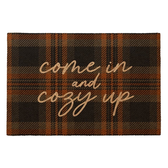 Personalization Mall Come in and Cozy Up 18x27 Synthetic Coir Doormat