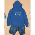 thumbnail image 3 of Buon Ferragosto Seafood Doodles Hoodie Juniors -Image by Shutterstock,  Small, 3 of 4