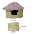 thumbnail image 3 of 1 set of Small Pet Hideaway Hut Rabbit Molar Toy Guinea Pig Hideout House Basin, 3 of 5