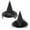 White 1PCS & Silver 1PCS, variant on Halloween Hat Party Hats Women Clothes 2PCS Halloween Witch Clothes Accessories