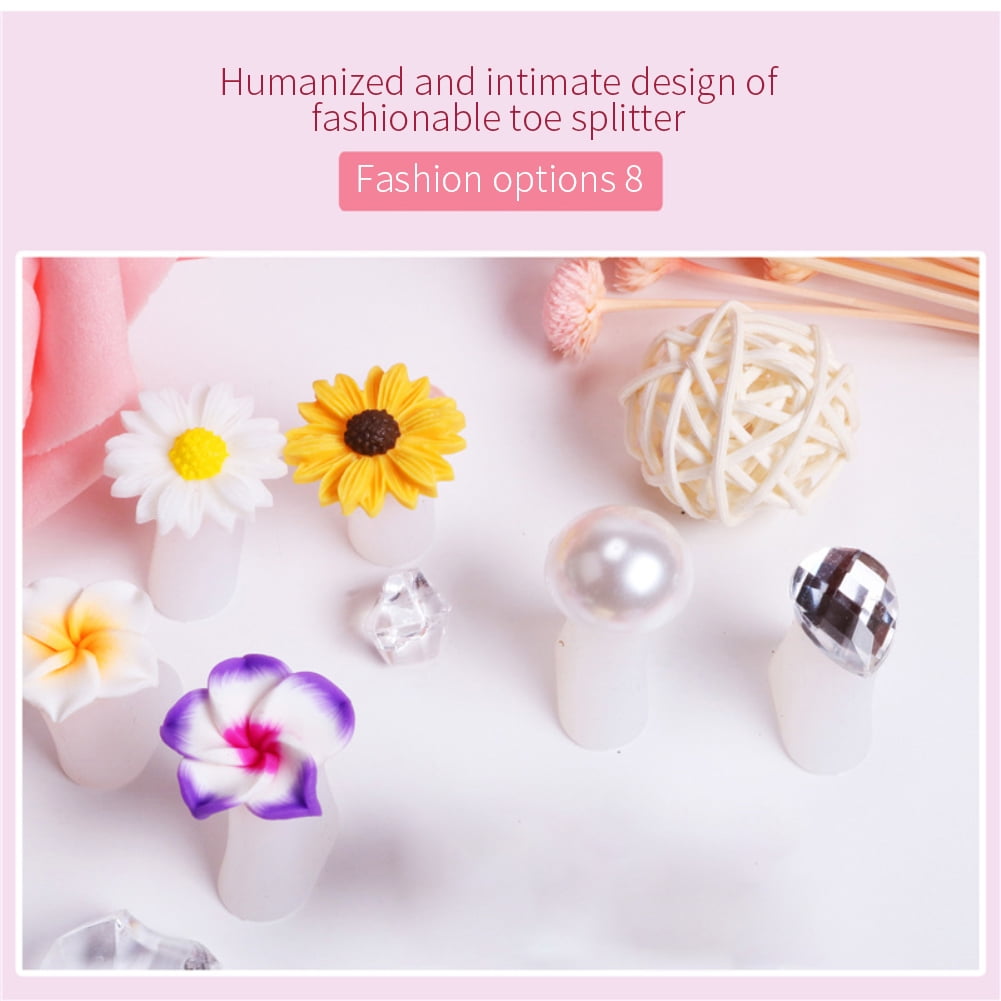 Japanese style nail silicone split device divide device daisy purple