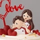 thumbnail image 4 of Juego de adornos para cupcakes de boda, corazón de amor, dulces enamorados, para aniversario, día de San Valentín, decoraciones para fiestas, 4 of 5