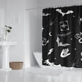 thumbnail image 2 of Gothic Shower Curtain Set - Dark Celestial Moon & Star Print, Mystical Cosmic Bath Decor, Waterproof Polyester 72"Wx72"L, Goth Aesthetic Gift, 2 of 4